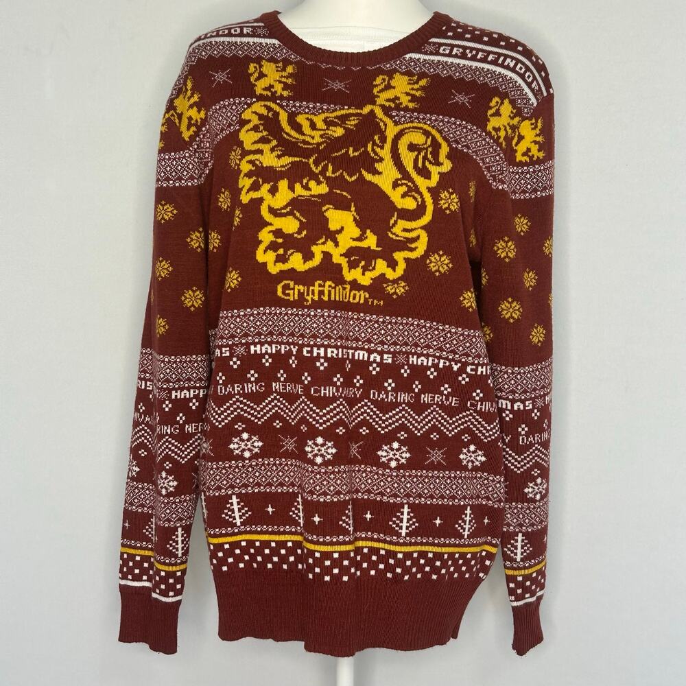 Harry Potter Gryffindor Ugly Christmas Sweater BoxLunch Exclusive Large
